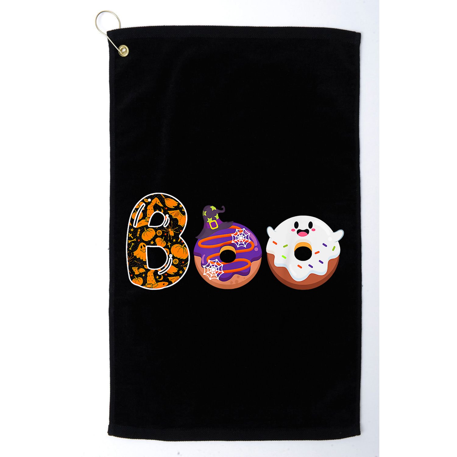 Boo Donuts Ghost Funny Halloween Donut Lovers Costume Spooky Golf Towel