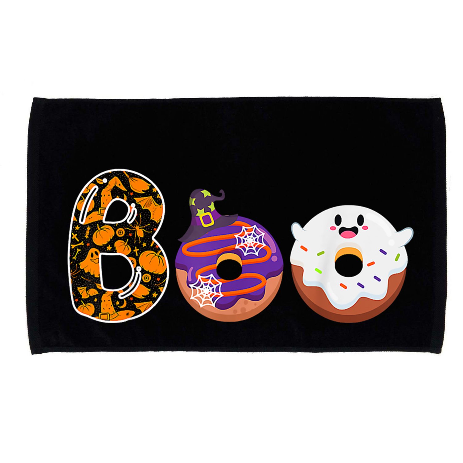 Boo Donuts Ghost Funny Halloween Donut Lovers Costume Spooky Microfiber Hand Towel
