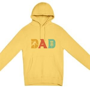 Best Disc Golf Dad Retro Fathers Day For Men Dad Sports Premium Pullover Hoodie