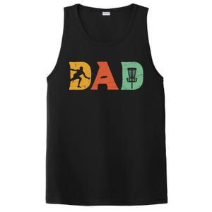 Best Disc Golf Dad Retro Fathers Day For Men Dad Sports PosiCharge Competitor Tank