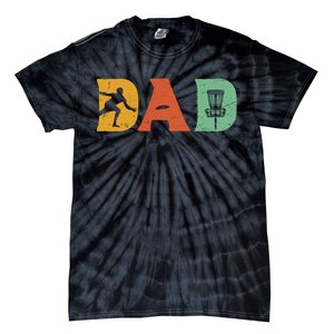 Best Disc Golf Dad Retro Fathers Day For Men Dad Sports Tie-Dye T-Shirt