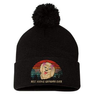 Best Doodle Grandma Ever Pom Pom 12in Knit Beanie