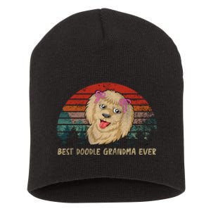 Best Doodle Grandma Ever Short Acrylic Beanie