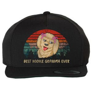 Best Doodle Grandma Ever Wool Snapback Cap