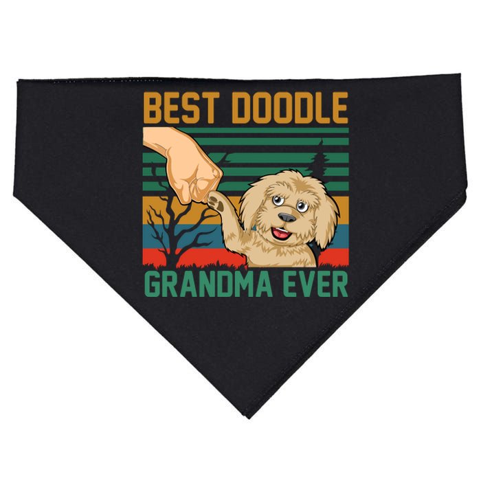 Best Doodle Grandma Ever USA-Made Doggie Bandana