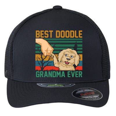 Best Doodle Grandma Ever Flexfit Unipanel Trucker Cap