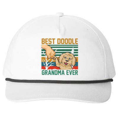 Best Doodle Grandma Ever Snapback Five-Panel Rope Hat