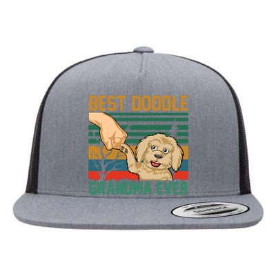 Best Doodle Grandma Ever Flat Bill Trucker Hat