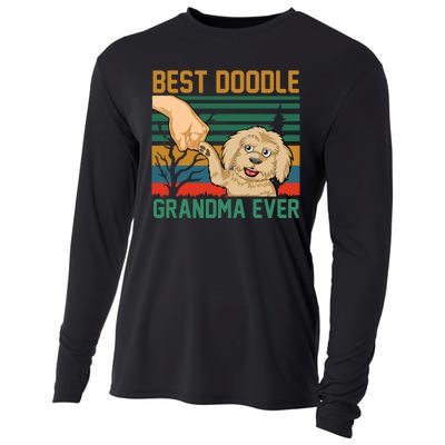 Best Doodle Grandma Ever Cooling Performance Long Sleeve Crew