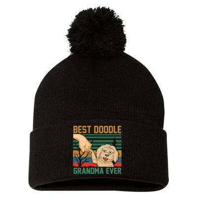 Best Doodle Grandma Ever Pom Pom 12in Knit Beanie