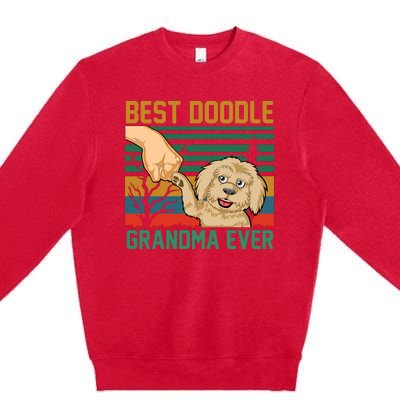 Best Doodle Grandma Ever Premium Crewneck Sweatshirt