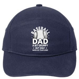 Baseball Dad Gift Funny Baseball Dad Cute Gift 7-Panel Snapback Hat