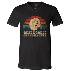 Best Doodle Grandma Ever V-Neck T-Shirt