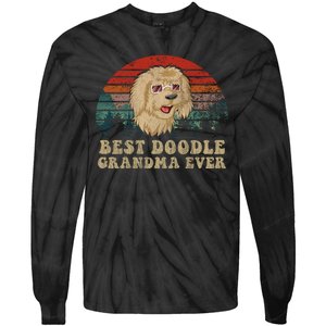 Best Doodle Grandma Ever Tie-Dye Long Sleeve Shirt