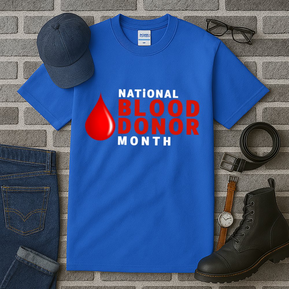 Blood Donor Gift National Volunteer Blood Donor Month Gift Tall T-Shirt