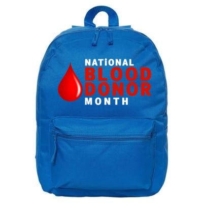 Blood Donor Gift National Volunteer Blood Donor Month Gift 16 in Basic Backpack
