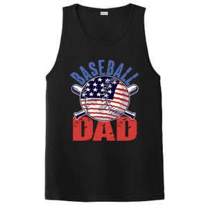 Baseball Dad Gift Funny Baseball Dad Gift PosiCharge Competitor Tank