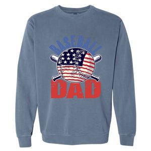 Baseball Dad Gift Funny Baseball Dad Gift Garment-Dyed Sweatshirt