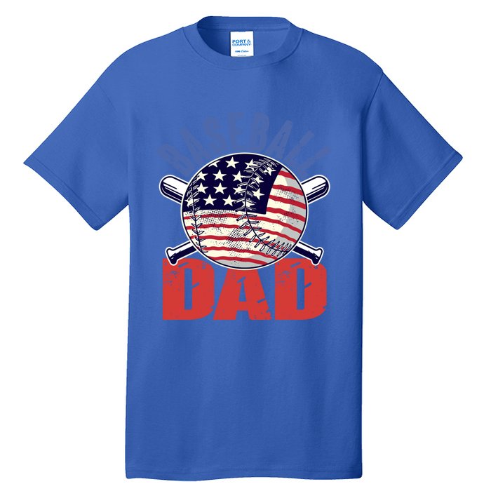 Baseball Dad Gift Funny Baseball Dad Gift Tall T-Shirt