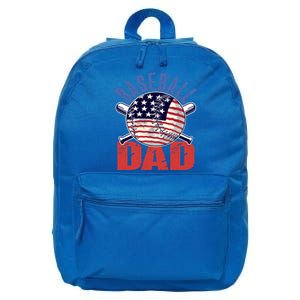 Baseball Dad Gift Funny Baseball Dad Gift 16 in Basic Backpack