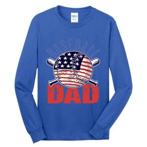 Baseball Dad Gift Funny Baseball Dad Gift Tall Long Sleeve T-Shirt