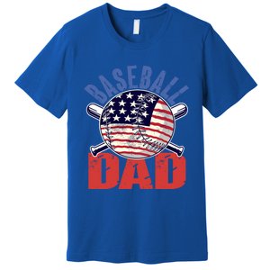 Baseball Dad Gift Funny Baseball Dad Gift Premium T-Shirt