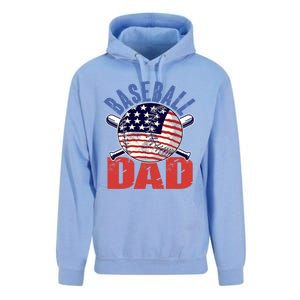 Baseball Dad Gift Funny Baseball Dad Gift Unisex Surf Hoodie