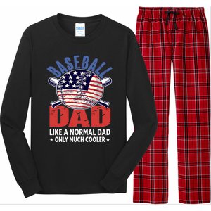 Baseball Dad Gift Funny Baseball Dad Gift Long Sleeve Pajama Set