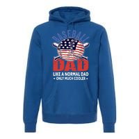 Baseball Dad Gift Funny Baseball Dad Gift Premium Hoodie