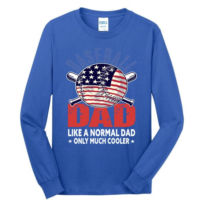 Baseball Dad Gift Funny Baseball Dad Gift Tall Long Sleeve T-Shirt