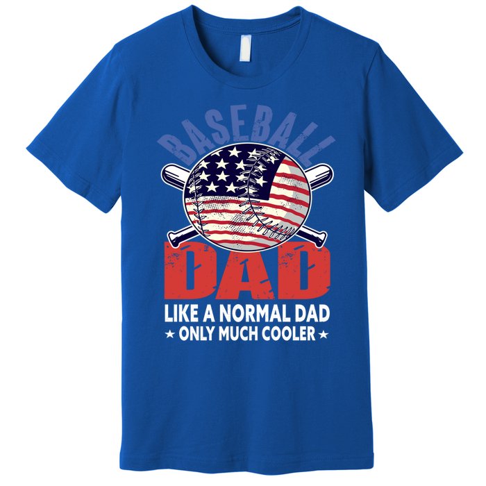 Baseball Dad Gift Funny Baseball Dad Gift Premium T-Shirt