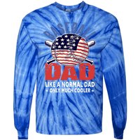 Baseball Dad Gift Funny Baseball Dad Gift Tie-Dye Long Sleeve Shirt