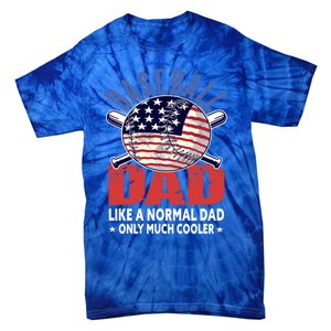 Baseball Dad Gift Funny Baseball Dad Gift Tie-Dye T-Shirt