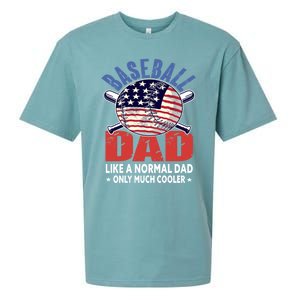 Baseball Dad Gift Funny Baseball Dad Gift Sueded Cloud Jersey T-Shirt