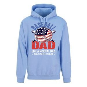 Baseball Dad Gift Funny Baseball Dad Gift Unisex Surf Hoodie