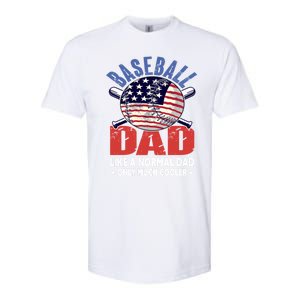 Baseball Dad Gift Funny Baseball Dad Gift Softstyle CVC T-Shirt