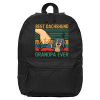 Best Dachshund Grandpa Ever 16 in Basic Backpack