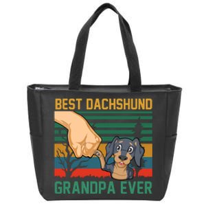 Best Dachshund Grandpa Ever Zip Tote Bag