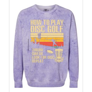 Best Disc Golf For  Disc Golf Tournament Player Colorblast Crewneck Sweatshirt