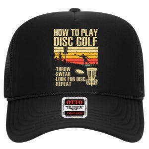 Best Disc Golf For  Disc Golf Tournament Player High Crown Mesh Back Trucker Hat