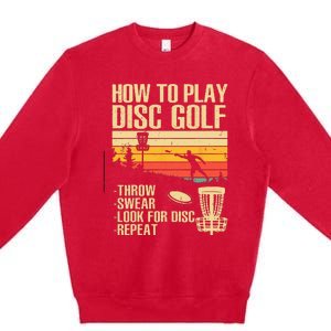 Best Disc Golf For  Disc Golf Tournament Player Premium Crewneck Sweatshirt