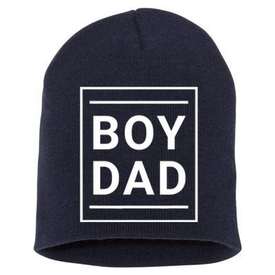 Boy Dad - Gift for Dads with Sons - Best Father - Classic Short Acrylic Beanie