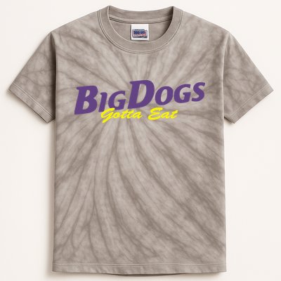 Big Dogs Gotta Eat Bdge Feast Kids Tie-Dye T-Shirt