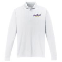 Big Dogs Gotta Eat Bdge Feast Performance Long Sleeve Polo