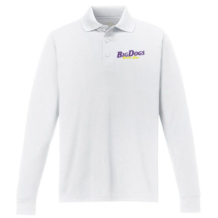 Big Dogs Gotta Eat Bdge Feast Performance Long Sleeve Polo