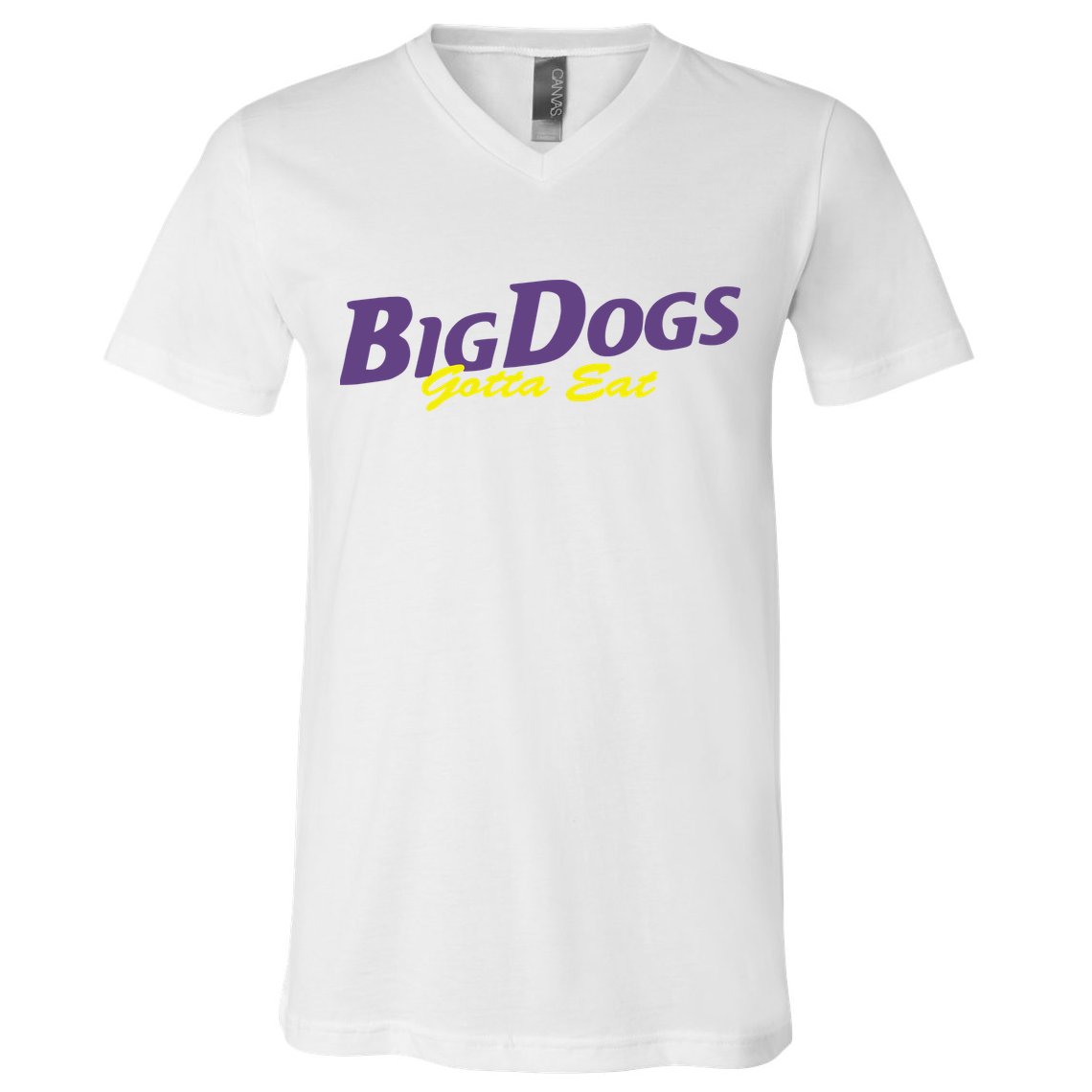 Big Dogs Gotta Eat Bdge Feast V-Neck T-Shirt