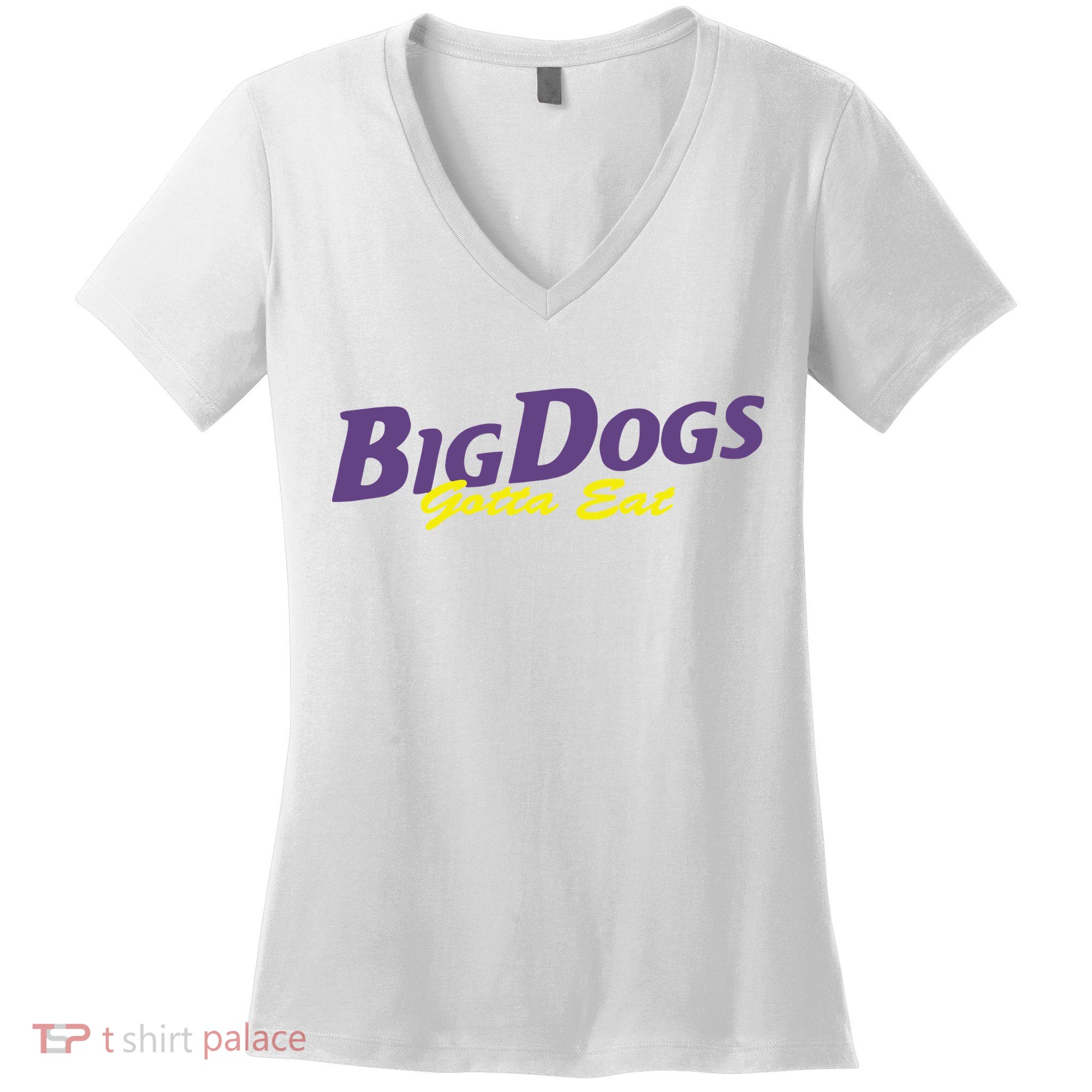 Big Dogs Gotta Eat Bdge Feast Women's V-Neck T-Shirt