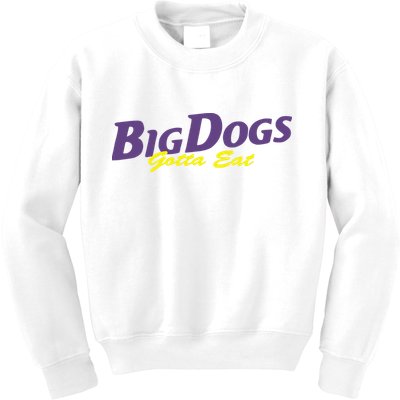 Big Dogs Gotta Eat Bdge Feast Kids Sweatshirt