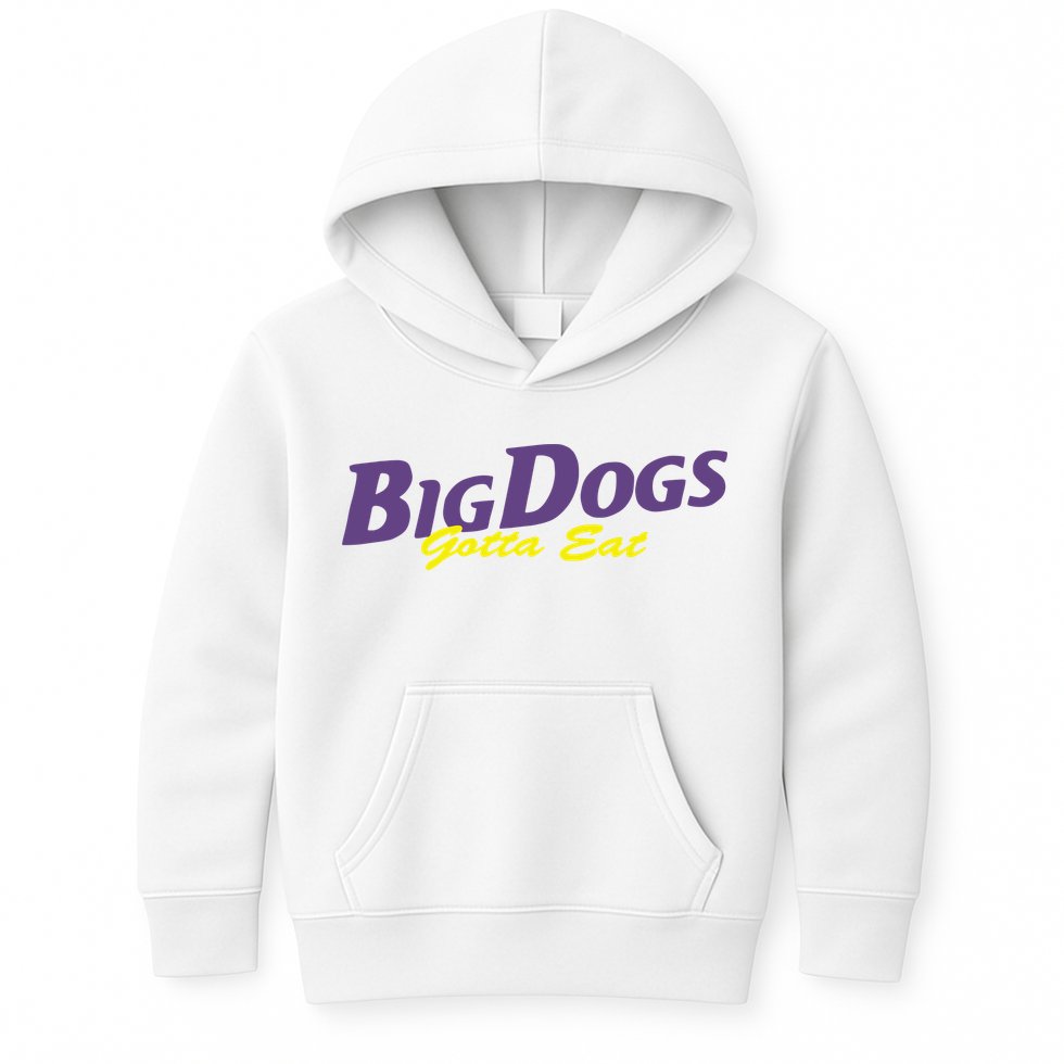 Big Dogs Gotta Eat Bdge Feast Kids Hoodie