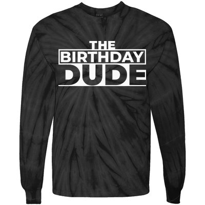 Birthday Dude Graphic Novelty Tie-Dye Long Sleeve Shirt